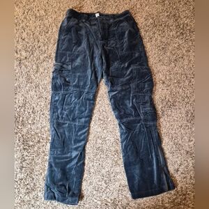 Sundance True Blue Velvet Cargo Pants 8 Cotton Utility